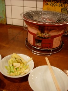 Personal Grill at Shinjuku Hormone