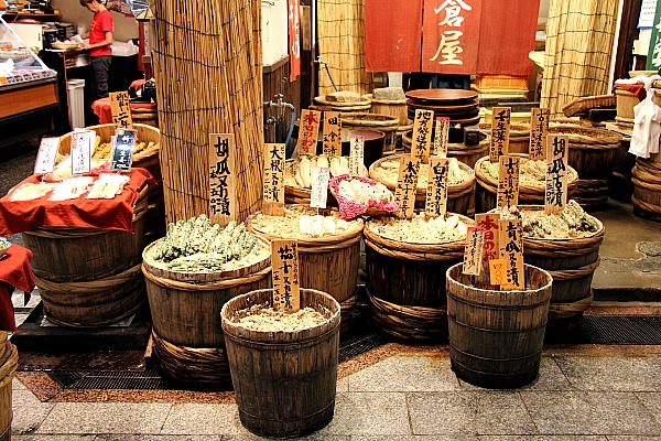 Kyoto Nishiki at the markets