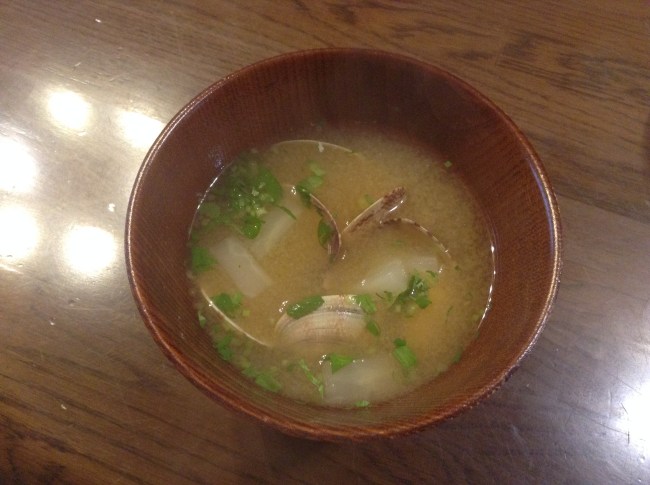 Asari miso soup