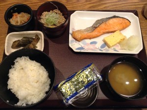 Traditional Japanese Breakfast at Tokyo Station