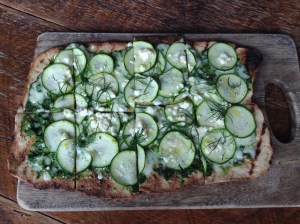 vy Place - zucchini flatbread pizza