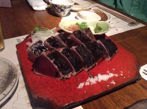 Katsuo tataki - seared katsuo