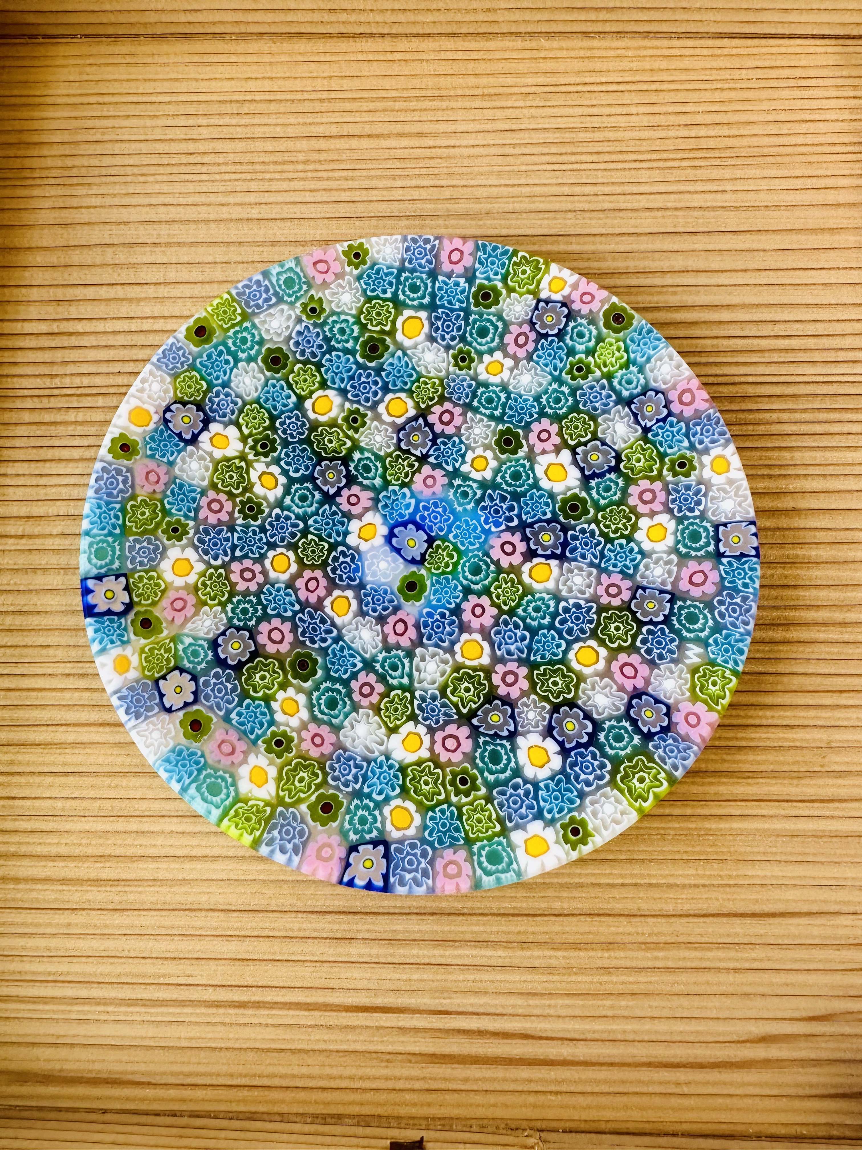 Ercole Moretti ミルフィオリ プレート ムラーノ ムッリーニ 作家 Ercole Moretti ミルフィオリ プレート ムラーノ ムッリーニ 作家